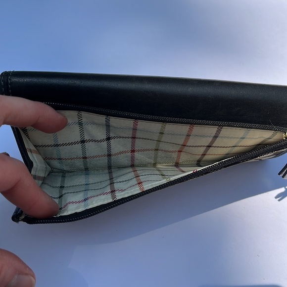 Coach Signature Checkbook Wallet Leather Classic Designer Money Credit Cards - Picture 3 of 9